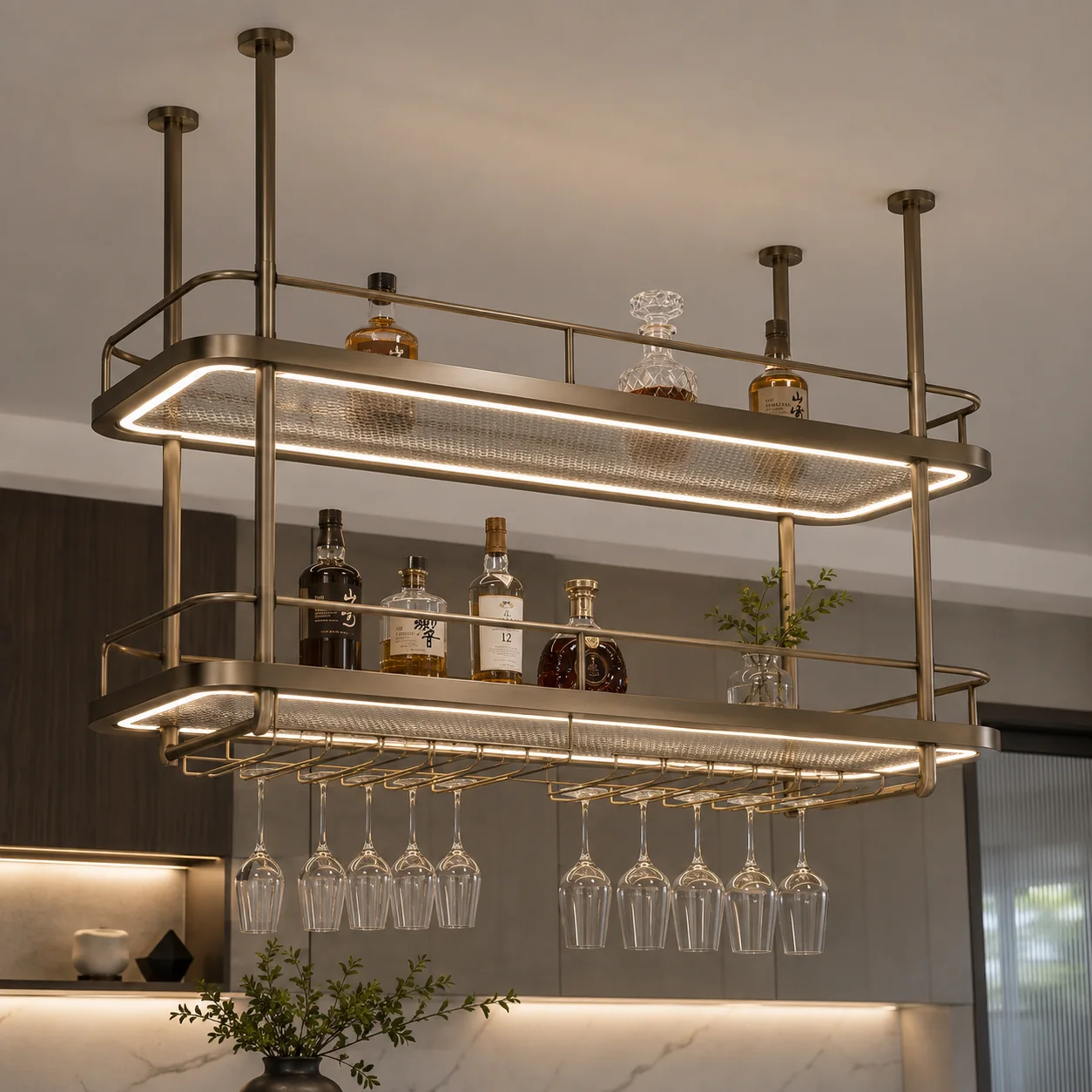 Ceiling-Mounted Display Rack