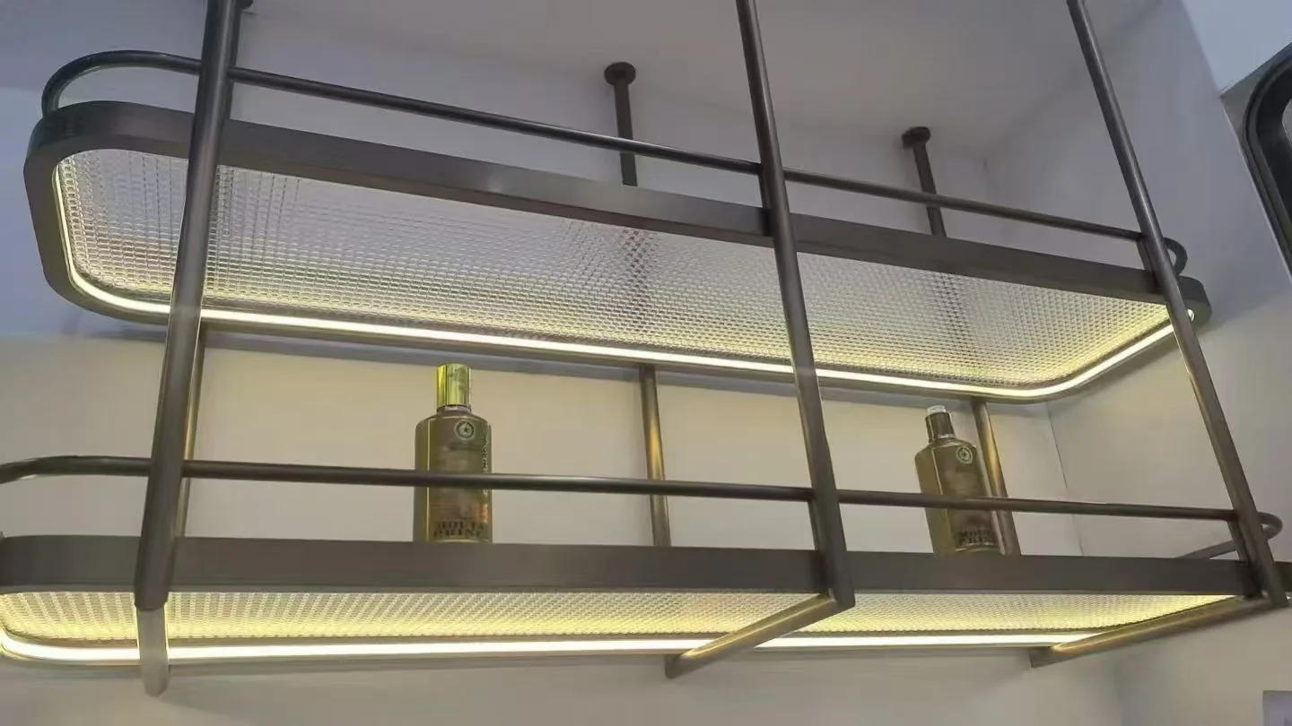 Ceiling-Mounted Display Rack real project photo 1