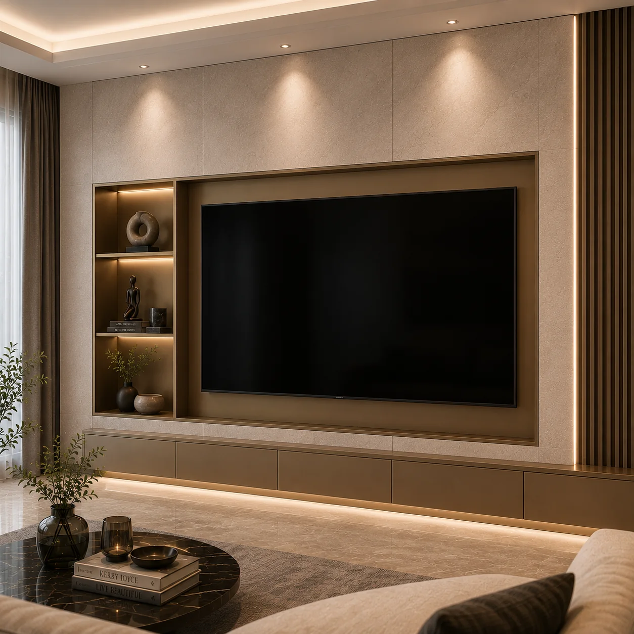 Precision-Made Stainless Steel TV Wall Niche