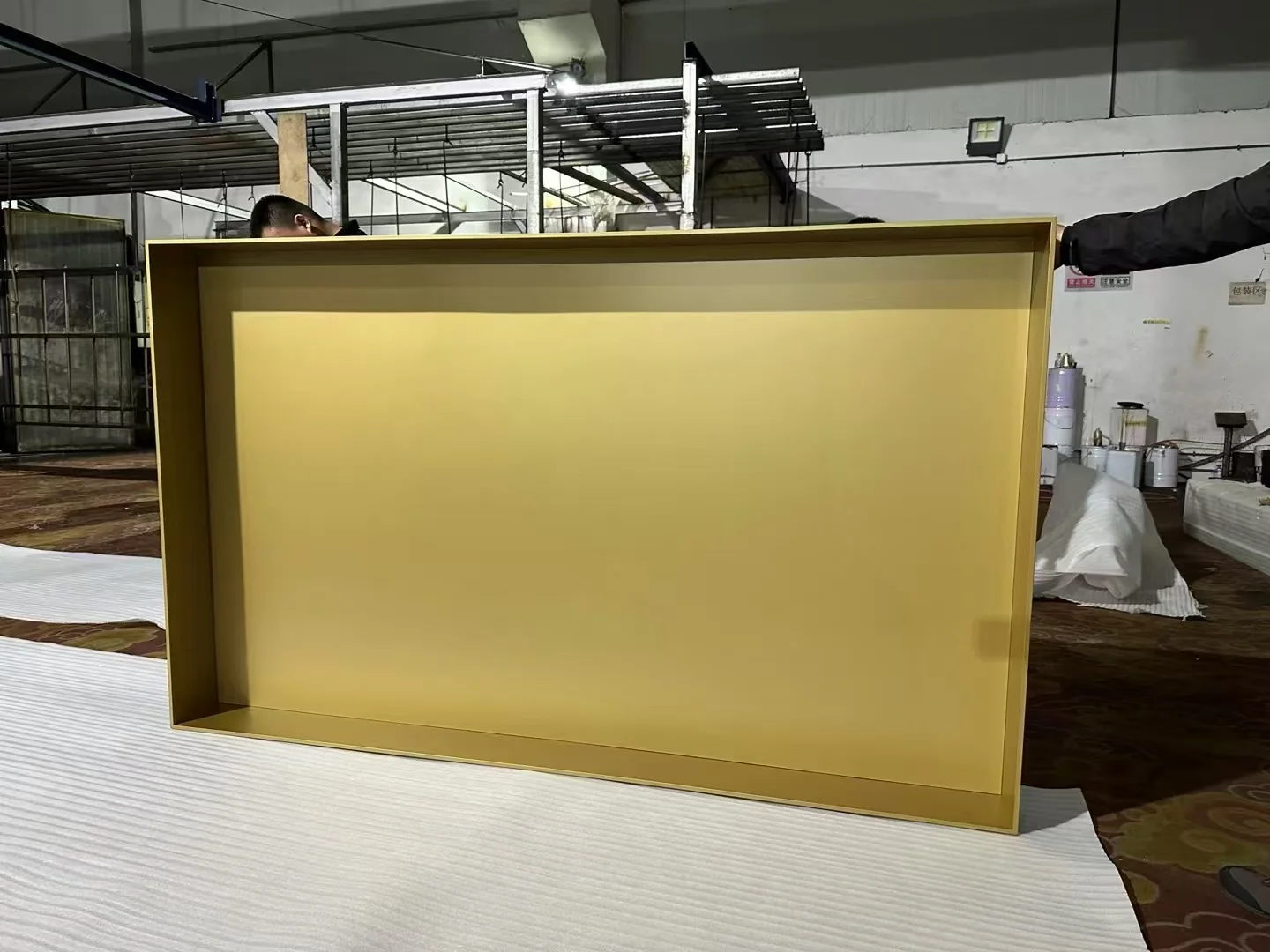 Stainless Steel TV Wall Niche real project photo 1