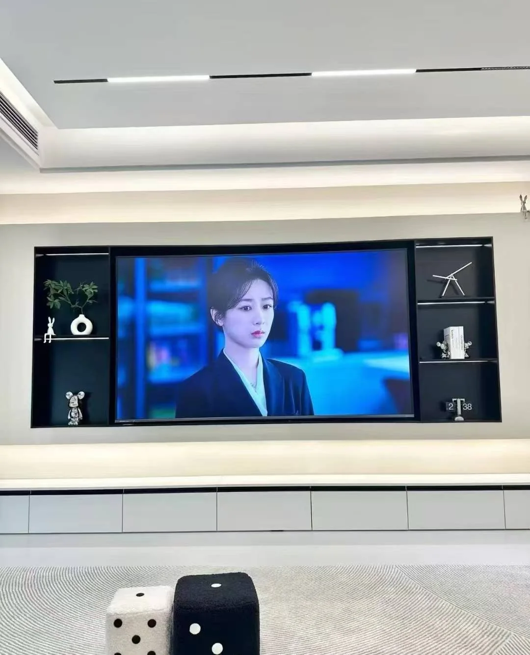 Stainless Steel TV Wall Niche real project photo 2