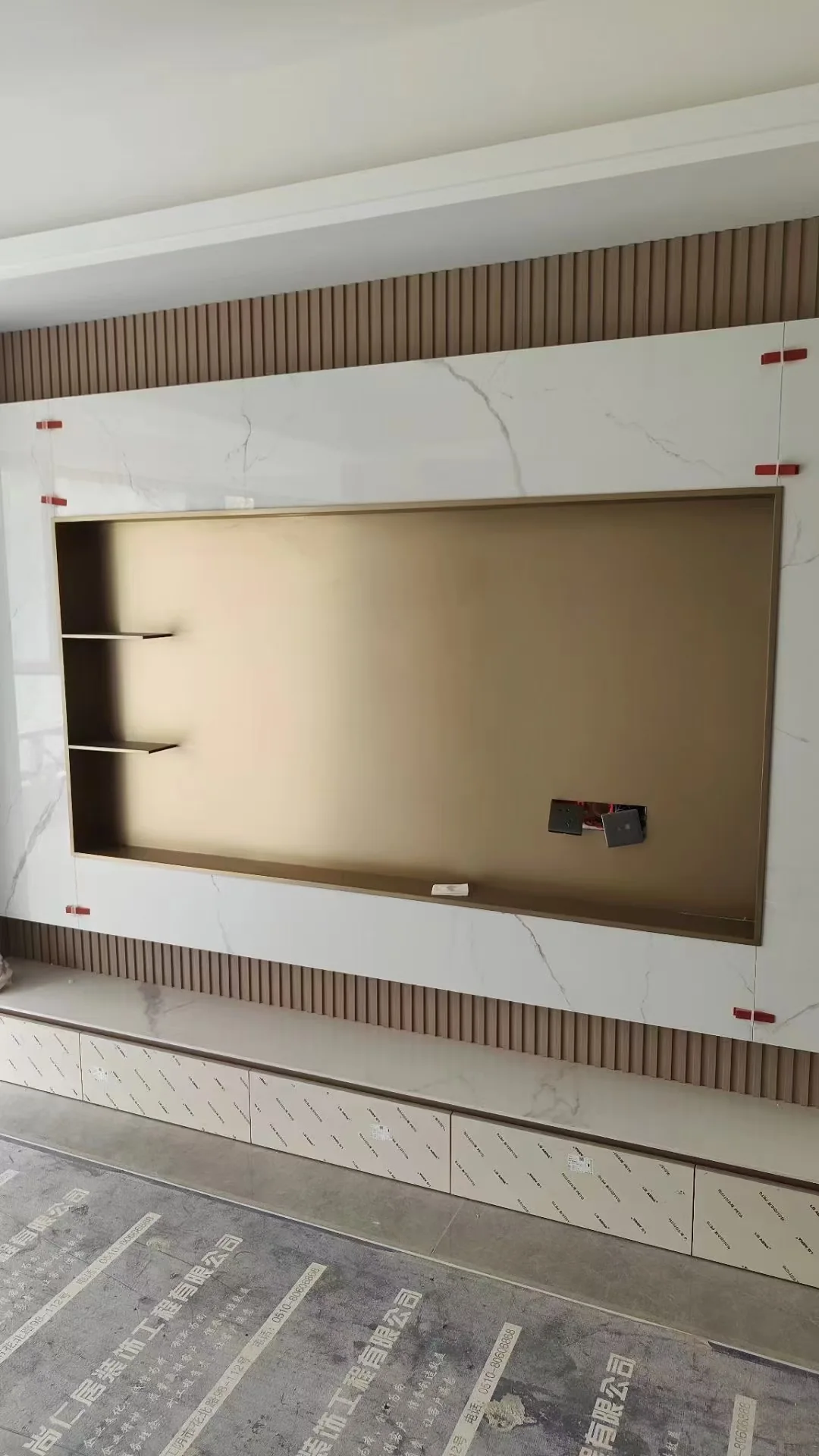 Stainless Steel TV Wall Niche real project photo 3