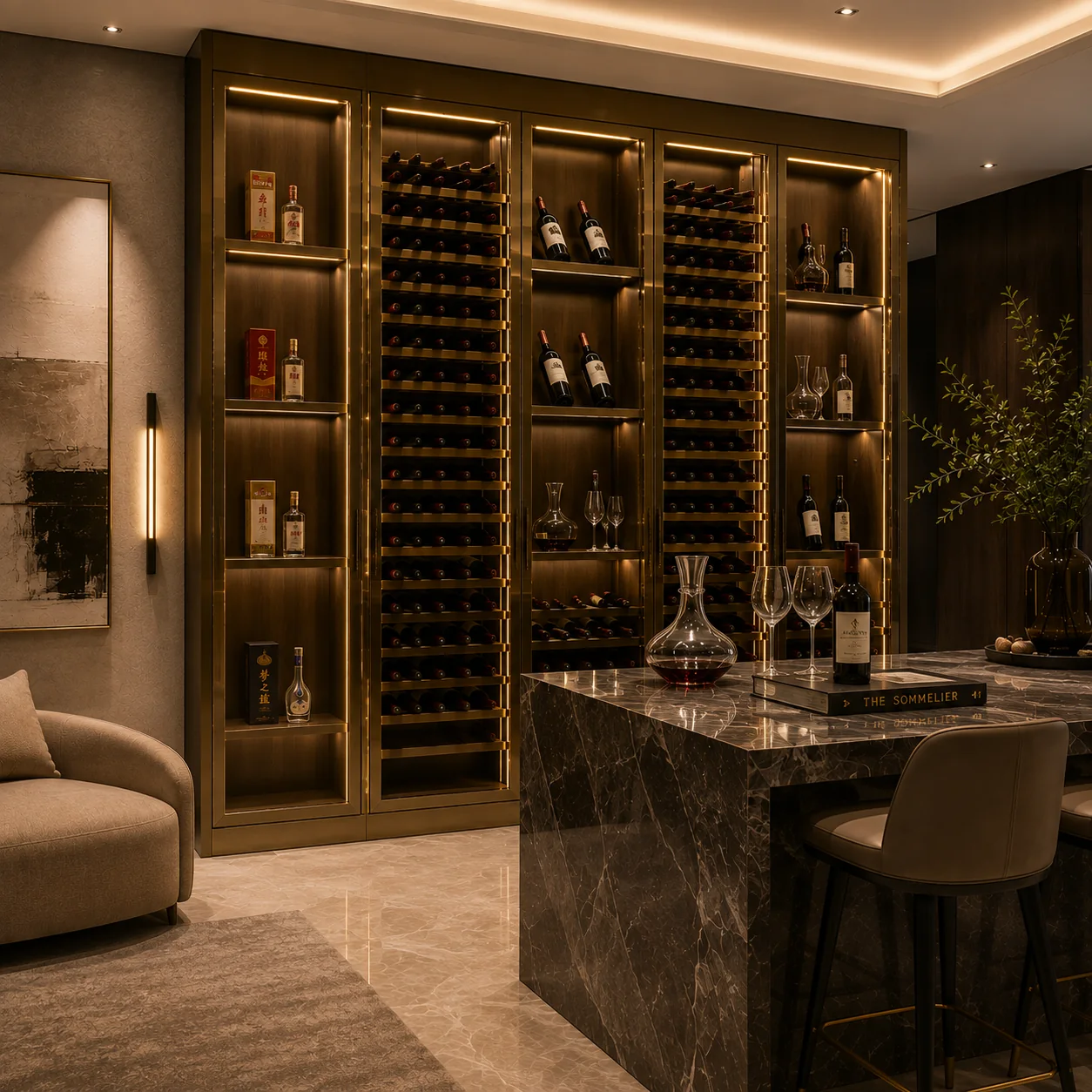 Stainless Steel Wine Cabinet application scene