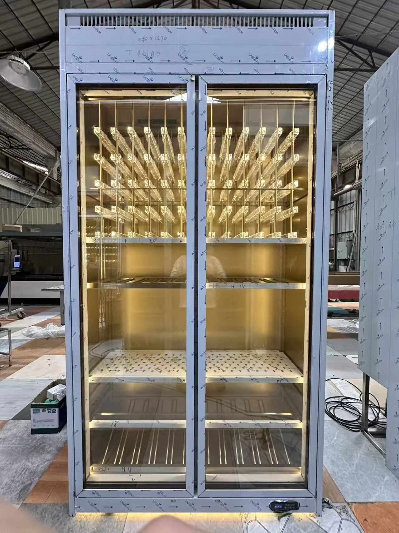 Stainless Steel Wine Cabinet real project photo 1