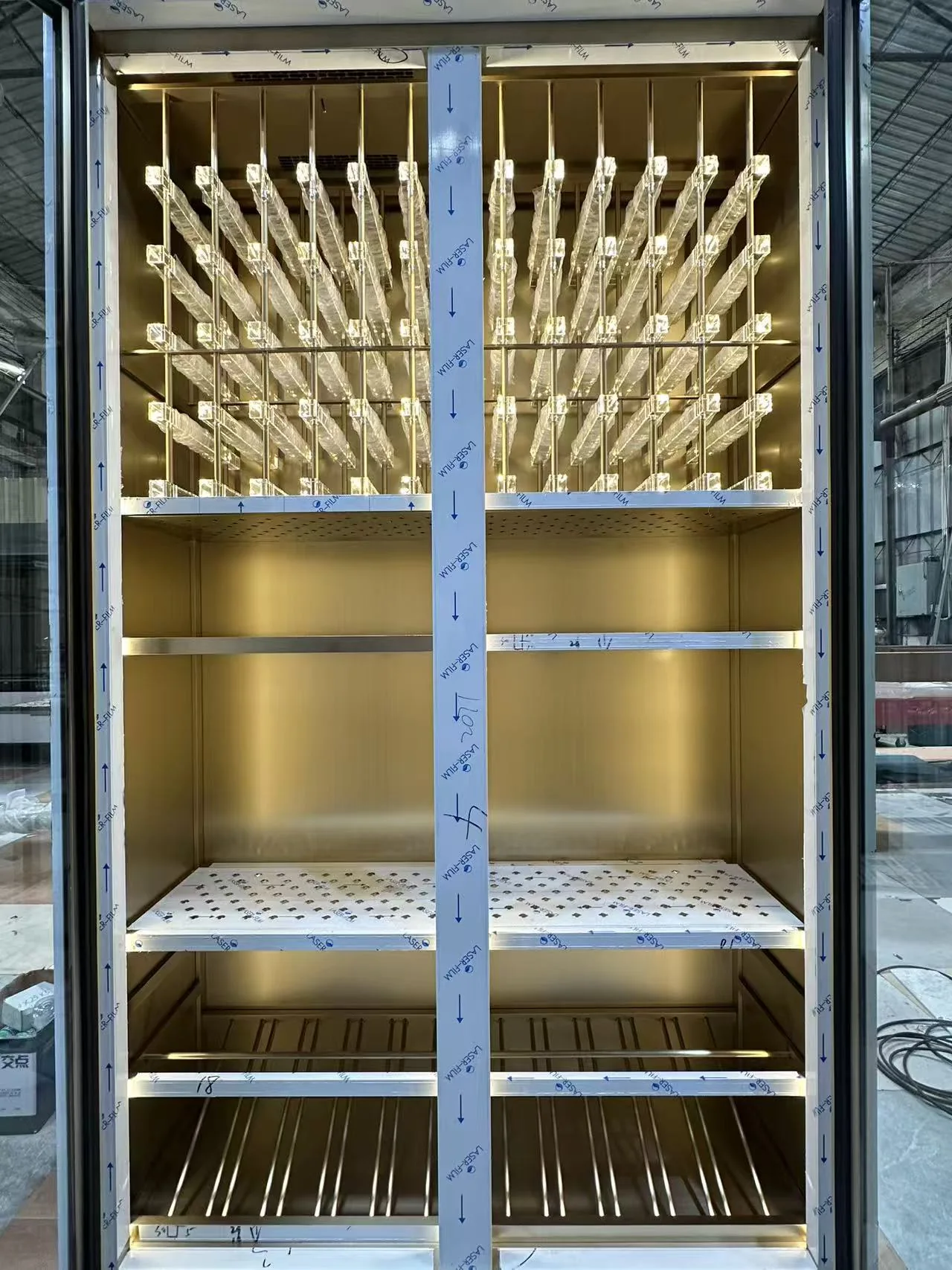 Stainless Steel Wine Cabinet real project photo 2