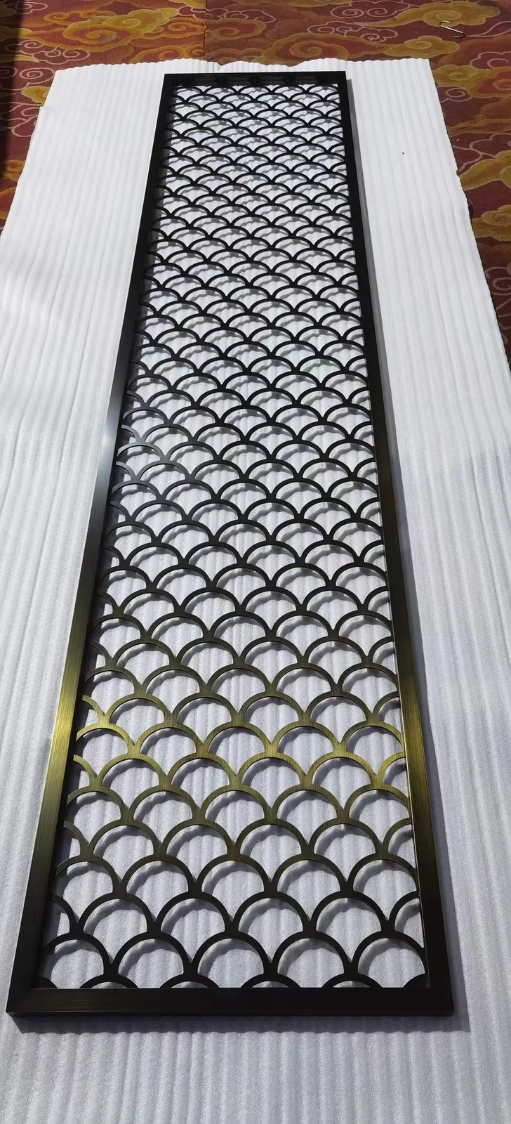 Carved aluminium decorative screen reference 3