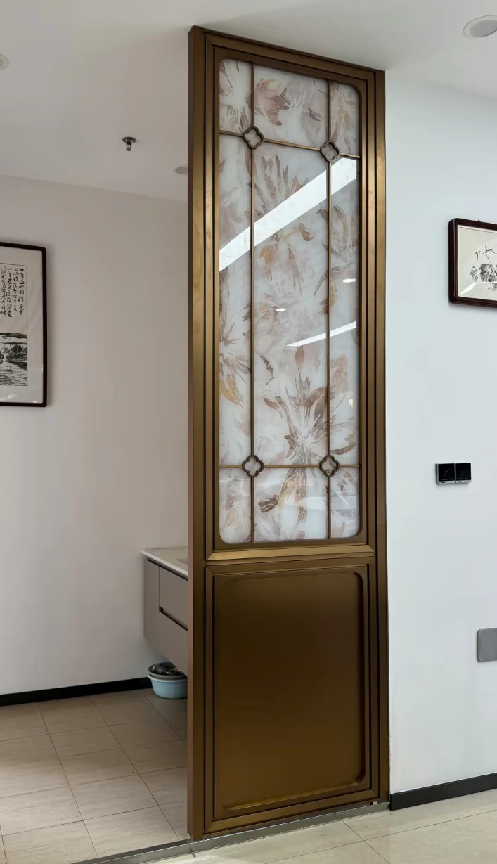 New Chinese-style stainless steel decorative screen reference 7